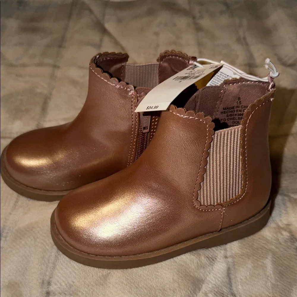 Old Navy Metallic Brown Kids Boots